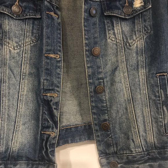 Distressed Jean Jacket - Picture 2 of 7